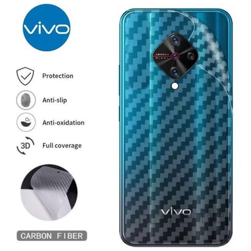 GARSKIN Sticker Carbon XIAOMI REDMI All Type Skin Carbon Transparan Fiber Protection Back Sticker