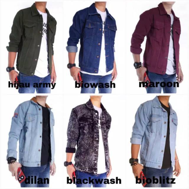 Jaket Jeans  Levi s Polos Premium Aril Jeans  Denim  Pria 