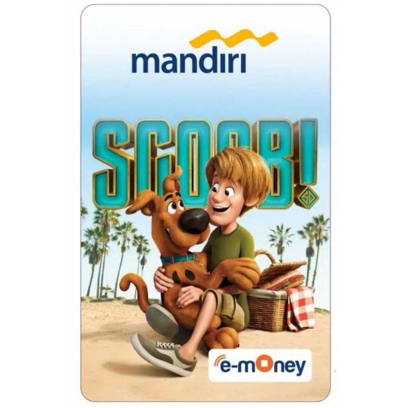 Mandiri eMoney Scoob! - Scoob &amp; Shaggy ORI /Like eTOLL Flazz Tapcash or Brizzi