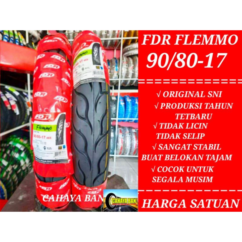 ban montor fdr flemmo 90/80-17 tubetype ban roadrace ban donat ban honda revo vega jupiter mx jupite