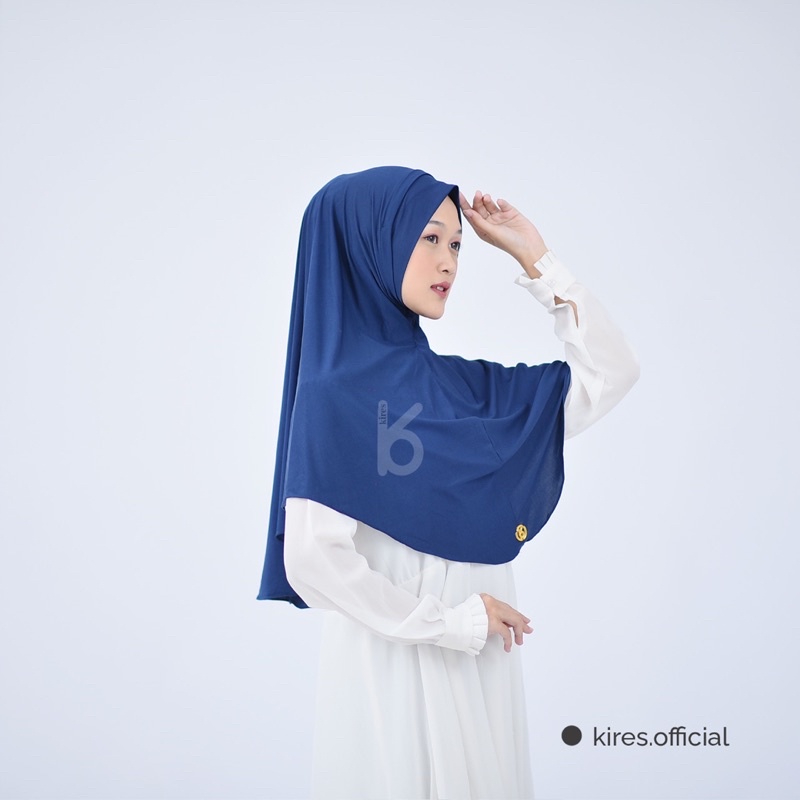 Khimar Bergo Melinda Instan Jersey Lubang Telinga