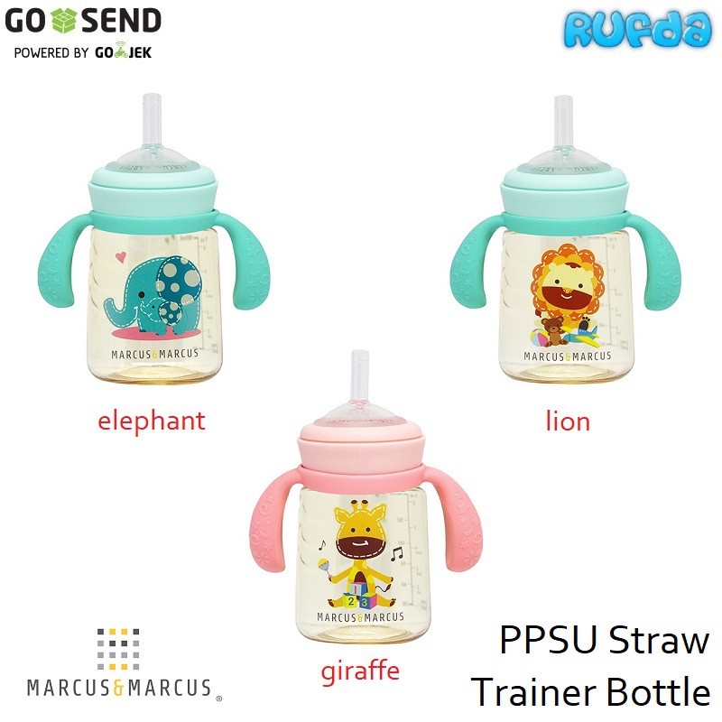 Marcus Marcus PPSU Straw Trainer Bottle Botol Sedotan Anak Bayi