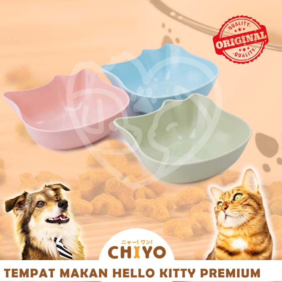 TEMPAT MAKAN HEWAN HELLO KITTY PREMIUM [ PET BOWL HELLO KITTY ]