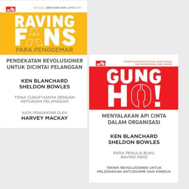 Buku Raving Fans & Gung Ho
KEN BLANCHARD & SHELDON BOWLES