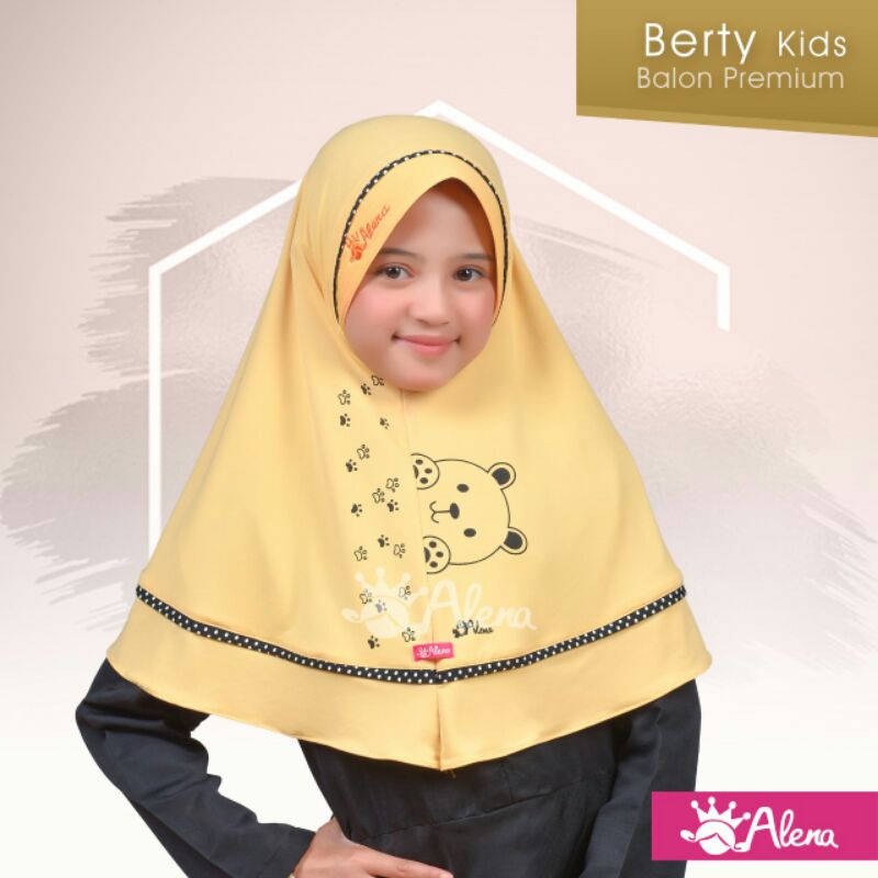 Jilbab Anak Alena Berty/ Bergo Instan Anak Usia TK-SD Tanggung