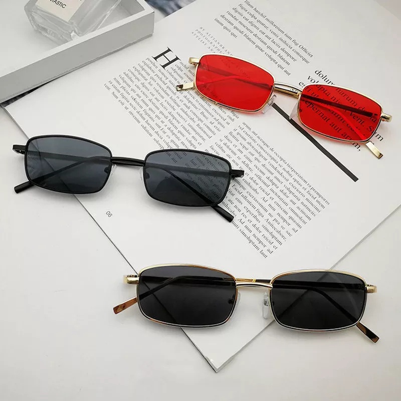 (GS) Kacamata Kotak Retro Suglasses Colour