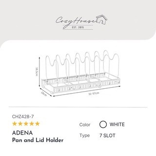 COZYHOUSE ADENA Extendable Pan &amp; Lid Organizer