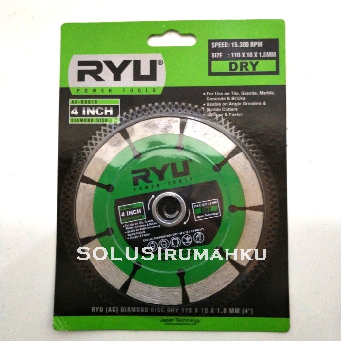 TEKIRO RYU Mata Pisau Potong Keramik KERING Diamond Cutting Wheel DRY