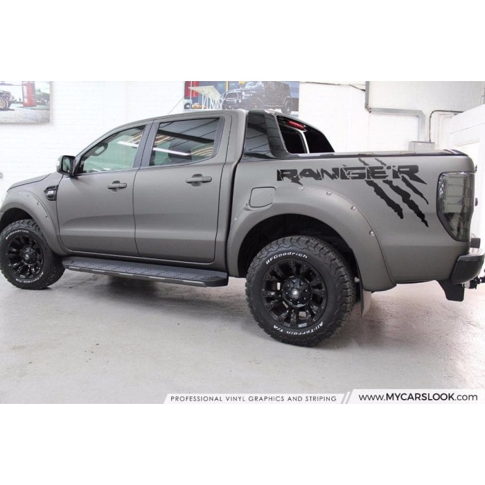 sticker ranger sticker mobil ford ranger cutting sticker ranger - Putih Elegan