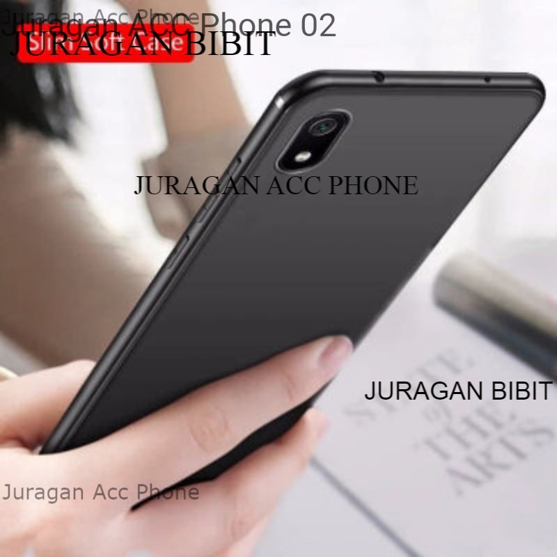 Soft Case Blackmatte Xiaomi Redmi 7A Casing Silikon  Black Matte Hitam Polos Xiaomi Redmi 7A Termura