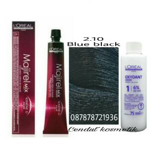  Loreal  majirel 2 10 blue  black cat  rambut  hair color 