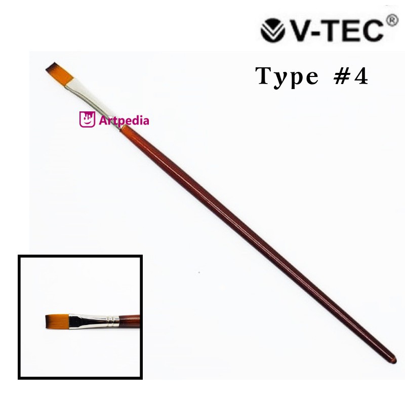 

Kuas Vtec Type 200F No. 4 - Kuas Lukis Vtec Ukuran 4 /Artist Brush -Kuas Flat Vtec Terlaris Termurah
