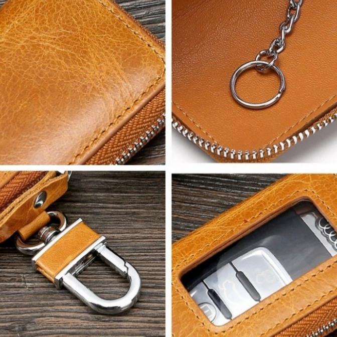 Dompet Kunci Mobil Keyless Kulit Asli. Dompet Stnk