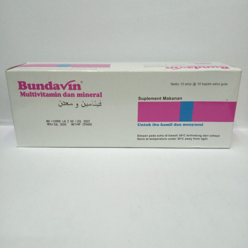 Jual Bundavin Box 10 Strip 100 Kaplet Shopee Indonesia