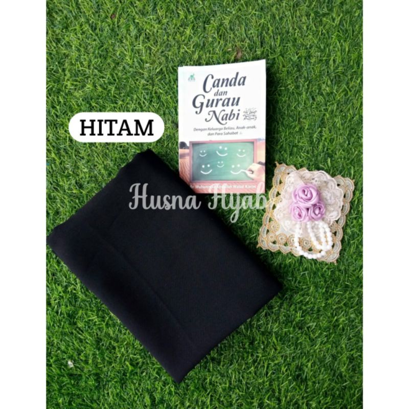 [HUSNA COLLECTION] Khimar Segi Empat Polos Wolfis 130 cm /Jilbab Segi Empat / Kerudung Polos