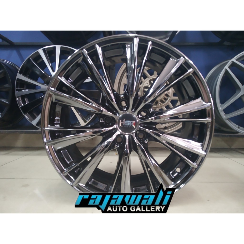 Velg Mobil HSR WX Ring 17 Hole 5x114,3 Black Chrome Buat Innova Voxy Xpander Camry BRV Civic Rush