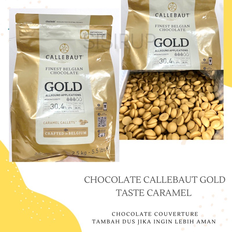 Callebaut GOLD 100 GR / Callebaut Couverture Gold Caramel / Callebaut 30%