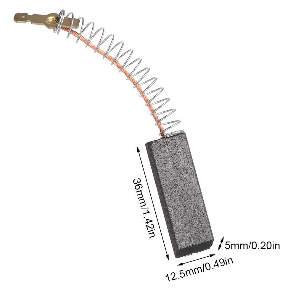 Solighter 2/4pcs Aksesoris Carbon Brushes Untuk Elektrik|Mesin Cuci Mini 5X12.5X36mm