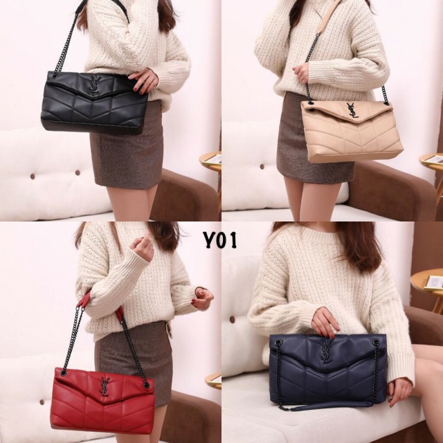 Tas Wanita YSL Loulou Puffer Bag Y01 Semi Premium
