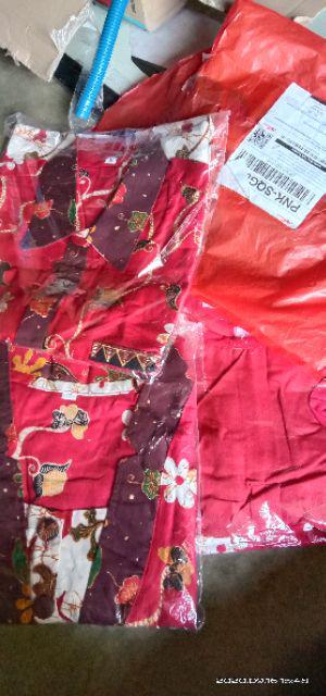 Batik Seragam Couple Plus Anak Zigzag