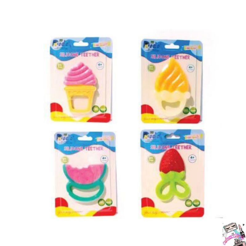 ☃️Cutezz_ching1☃️Dodo Silicone Teether Fancy Series/Fruit Series