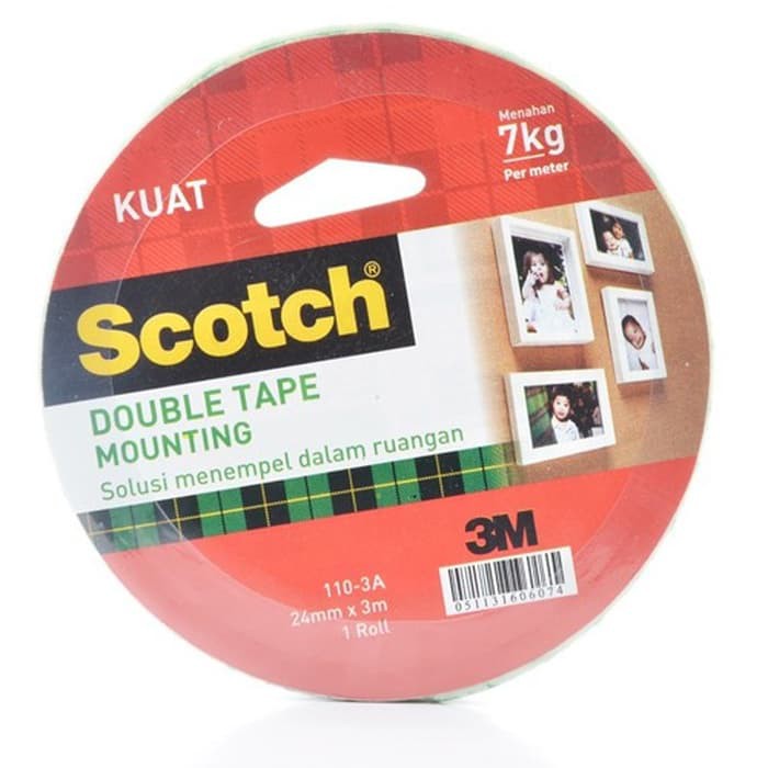

3M Scotch Double Tape Foam Mounting Tape 24mmx3m 110-3A