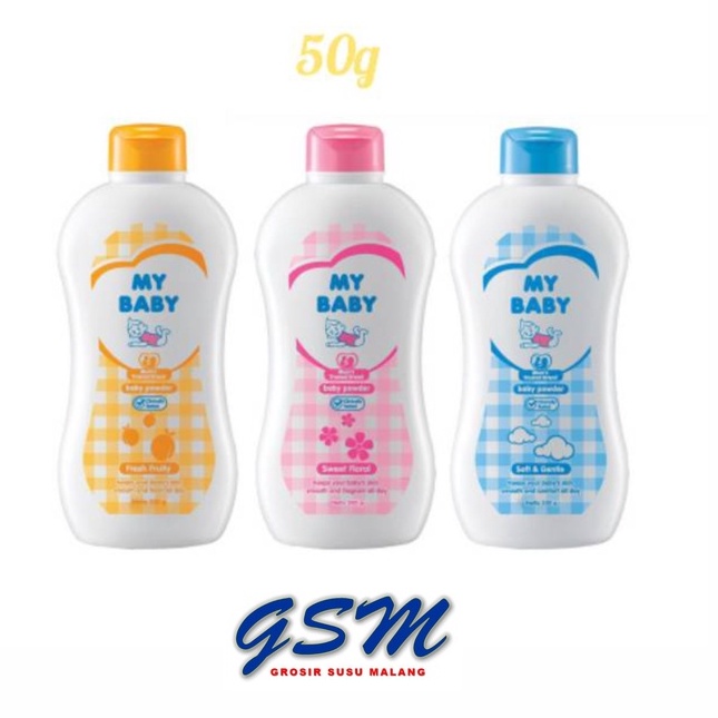 My Baby Powder 50gr &amp; 100gr Fresh Fruity, Sweet Floral, Soft &amp; Gentle, Calm &amp; Relax