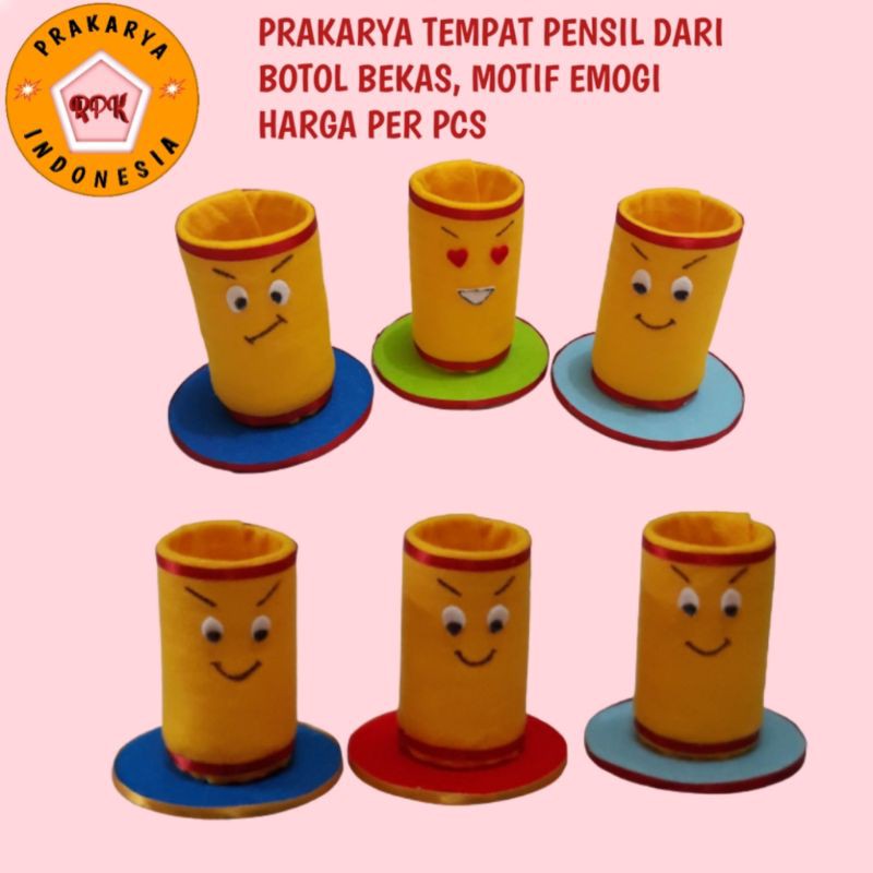 Prakarya bahan bekas prakarya sekolah Tempat pensil 