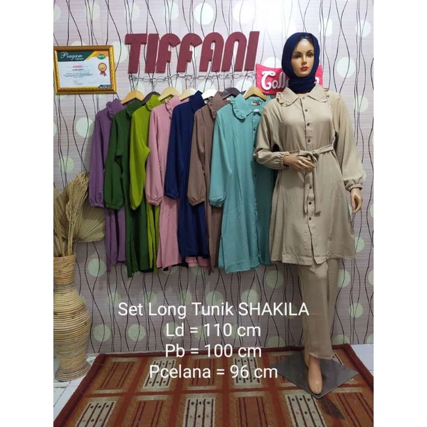 set long tunik shakila premium