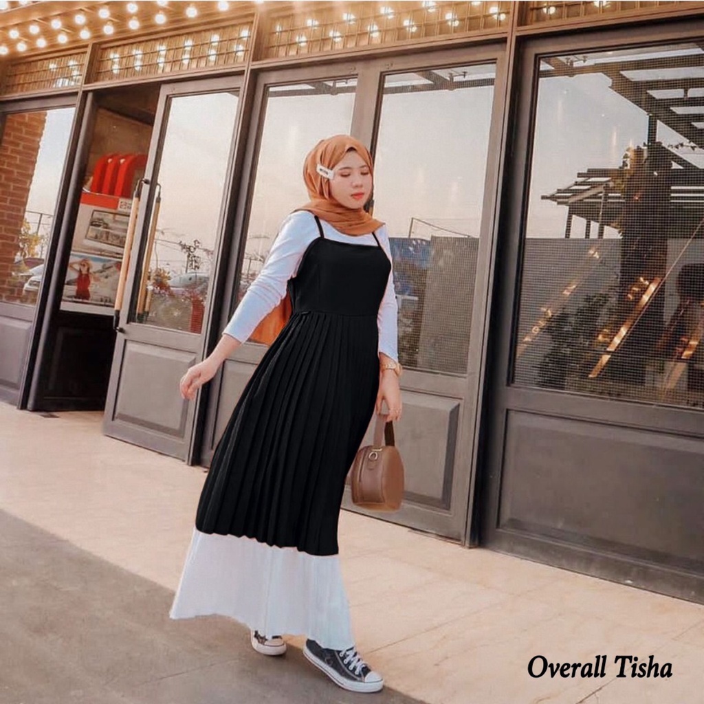 OVERALL ROK TERMURAH l TISHA OVERALL l OVERALL ROK WANITA MURAH MERIAH l FASHION MUSLIM