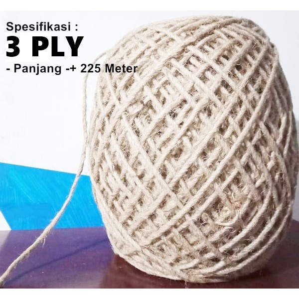 

Tali Goni 1 Roll Panjang 225 meter ( 3 ply ) kerajinan tangan kreatif umkm ukm wanita pria tali garukan kucing undangan foto notes dekorasi scrapbooking skrepboking diy aksesoris gantungan pot tanaman gantung bunga kembang