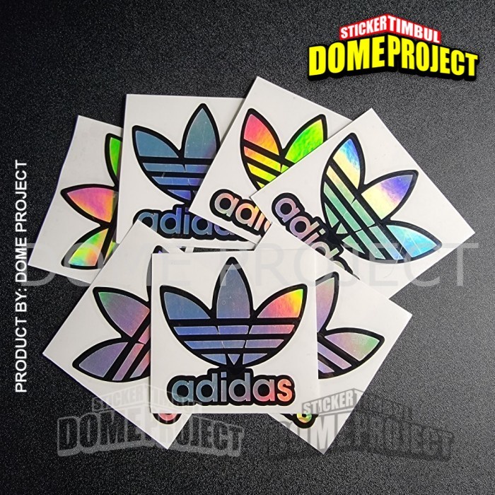 STIKER CUTTING ADIDAS DECAL HOLOGRAM AKSESORIS BODY MOTOR STICKER AESTHETIC DEKORASI OTOMOTIF