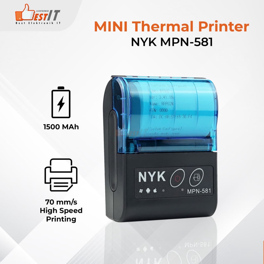 Mini Printer Thermal Bluetooth MPN 581 NYK