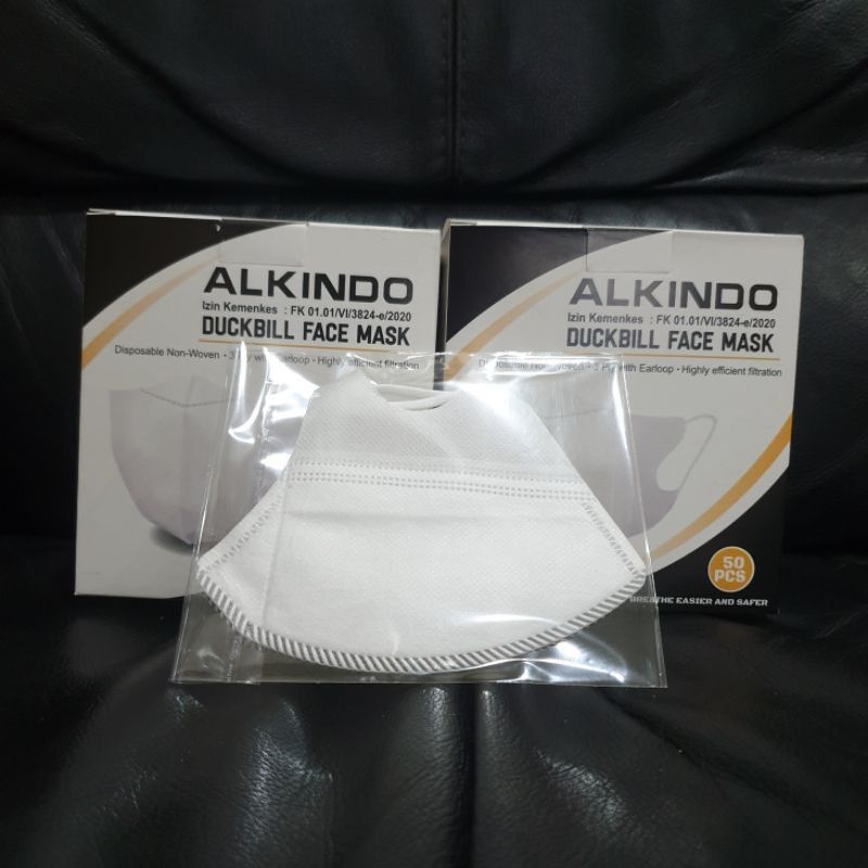 MASKER DUCKBILL GARIS PUTIH DUCKBILL MASK