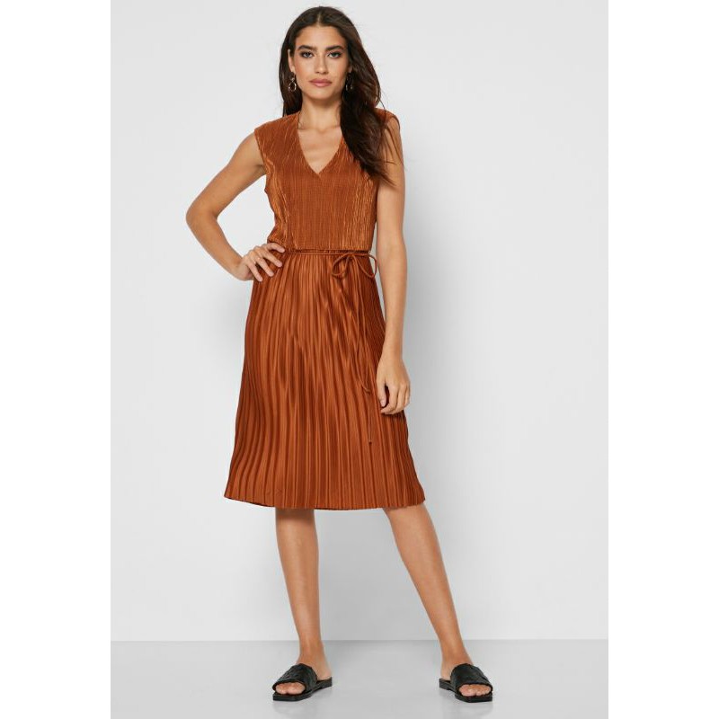 preloved mango pleats dress size L