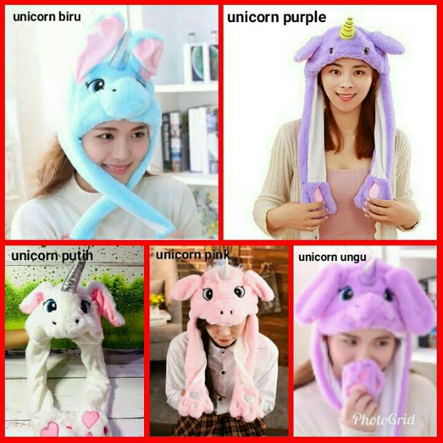 Topi Unicorn Korea Dancing Musik