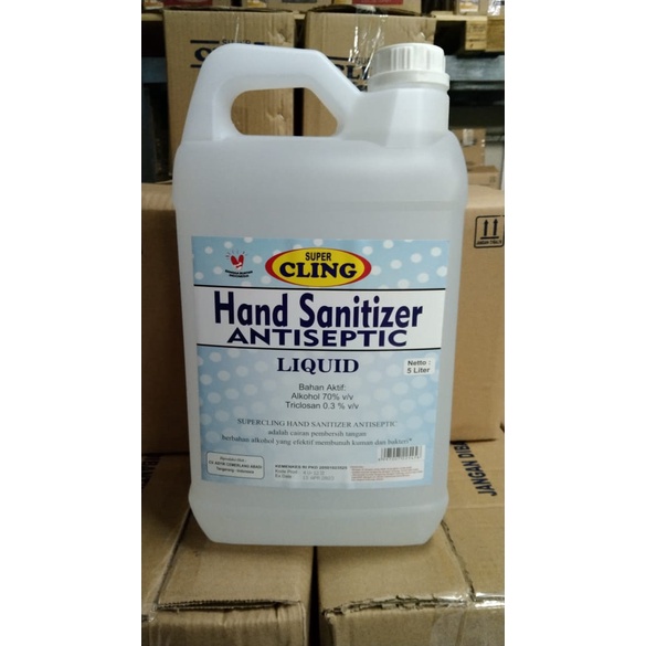 Hand Sanitizer Cair 70% KEMENKES Antiseptic - 5 Liter