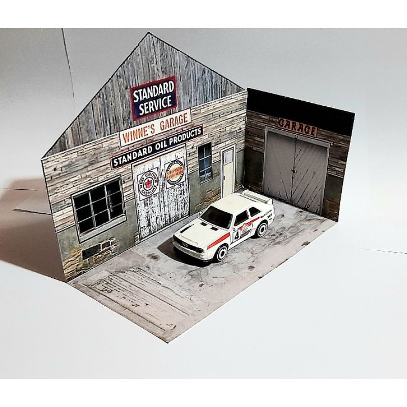 Jual Diorama Papercraft Garage Service Diecast Shopee Indonesia