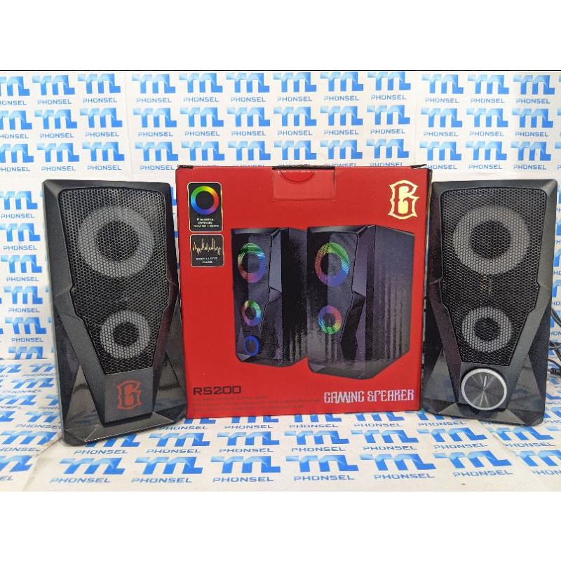 Jual SPEAKER GAMING RS200 ROBOT FUL LED RGB Indonesia
