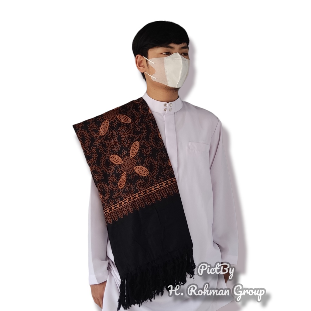 Surban Rida Kashmiri Batik Rayon Premium Sorban Panjang Lebar Habib Motif