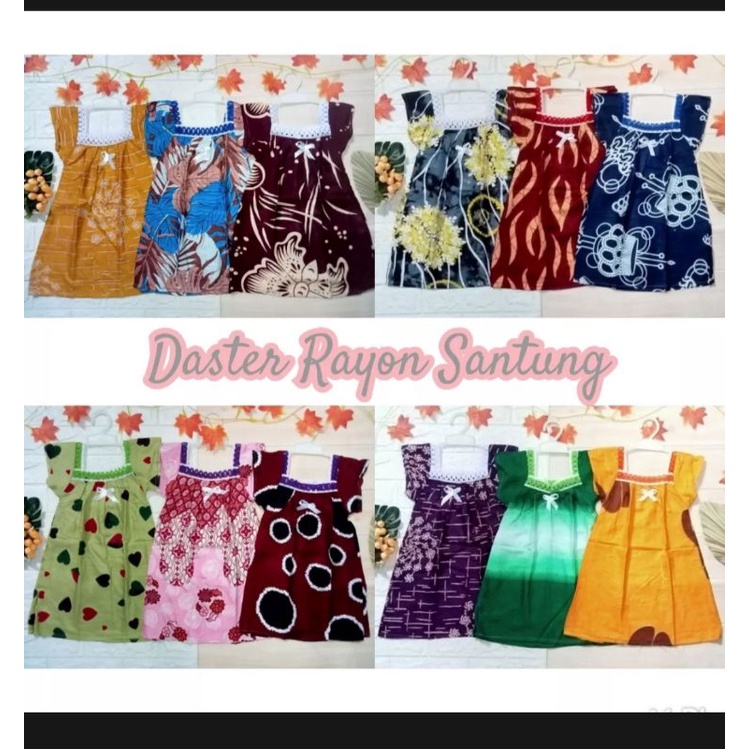 Daster 100 dapet 12/daster anak murah/ daster murah /daster rayon / daster anak rayon /daster santung /daster murah solo /daster rayon solo /daster anak