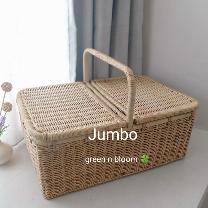 

keranjang parcel rotan piknik jumbo