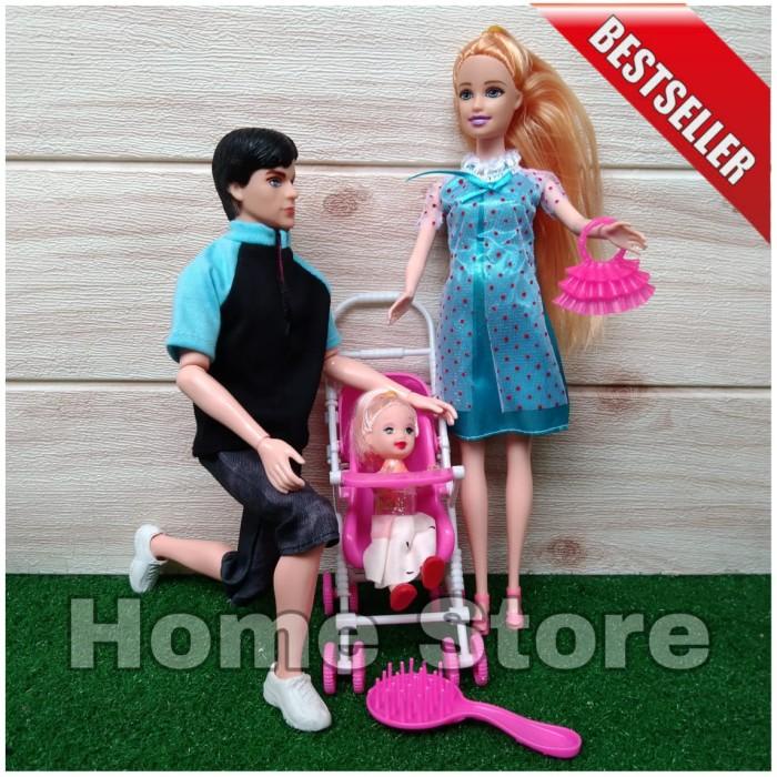 Barbie Sepasang Bawa Anak Dan Lagi Hamil