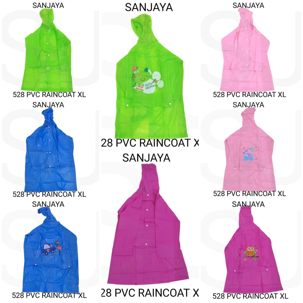 JAS HUJAN / JAS HUJAN WARNA / MANTOL / JAS HUJAN ANAK ANAK / RAINCOAT / 528 PVC RAINCOAT