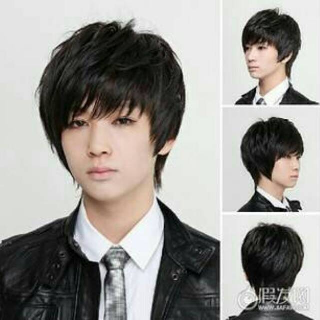 Wig Man Cut Daily Import Taobao Cosplay Wig Cowok Ullzhang Korea