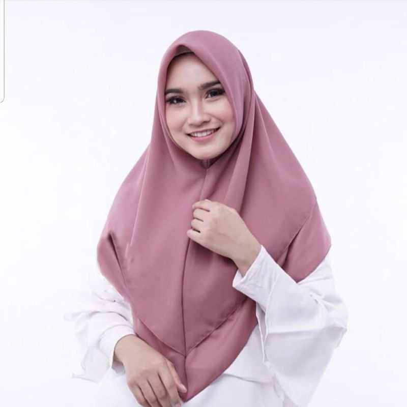 Hijab Segiempat Instan 2 Layer