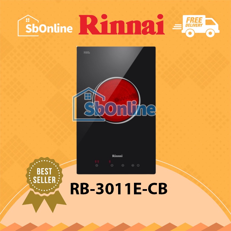 RINNAI Kompor Listrik Vitro Ceramic Tanam 1 Tungku RB-3011E-CB