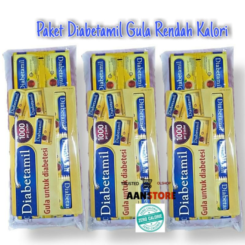 

Paket Hemat Diabetamil Gula Rendah kalori(80x 1gr x3)
