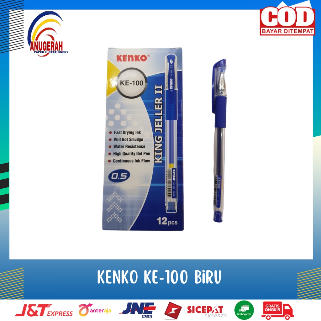 

BOLP. GEL KENKO KE-100 BIRU (PCS)