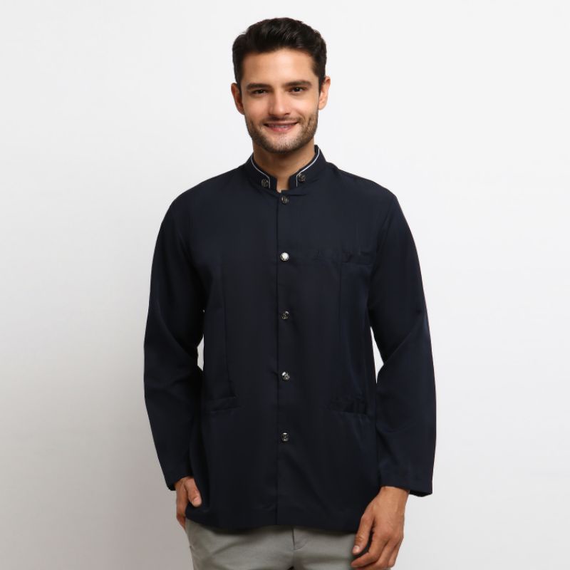 Grosir Baju Koko Jasko Jas Koko Polos Muslim Pria Dewasa Lengan Panjang Seragam Hadroh Marawis Murah